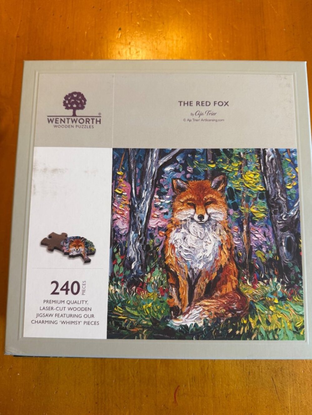 Wentworth Wooden Jigsaw Puzzle The Red Fox 240 Pieces by Aja Trier